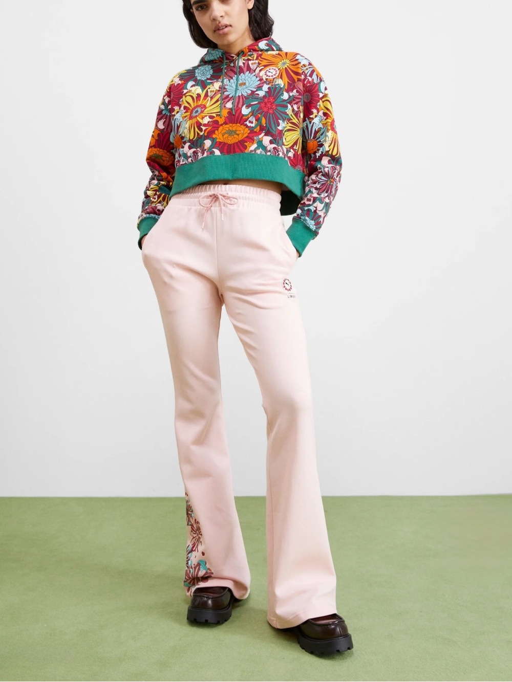 PUMA x LIBERTY Flared Pants in Rose Dust Size Medium